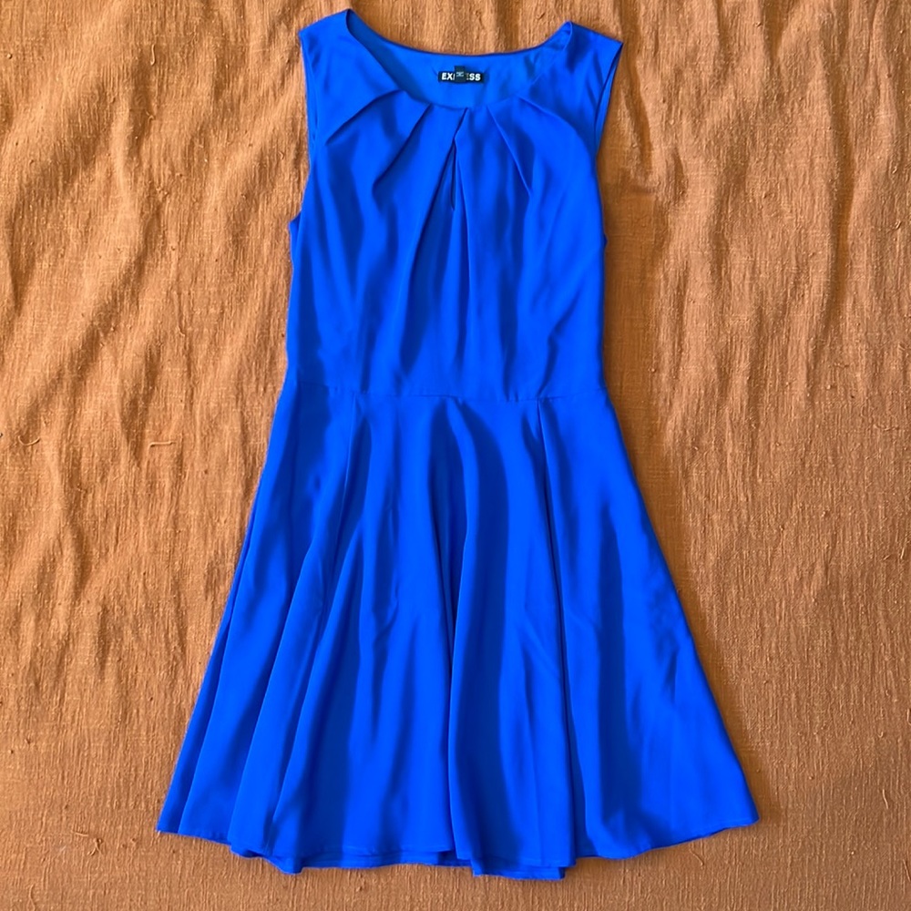 Blue Cocktail Dress by Express size 4